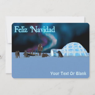 Far North Christmas - Feliz Navidad Feiertagskarte