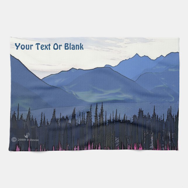 Far North Summer  Geschirrtuch (Horizontal)