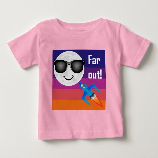 Far Out Design - Baby Fine Jersey T - Shirt (Vorderseite)