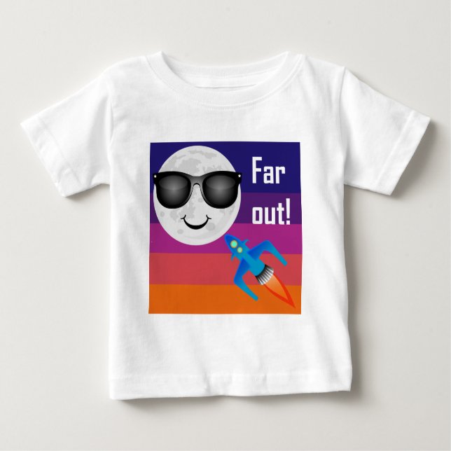 Far Out Design - Baby Fine Jersey T - Shirt (Vorderseite)