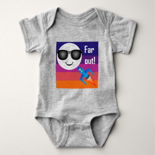 Far Out Design - Baby Jersey Bodysuit Baby Strampler