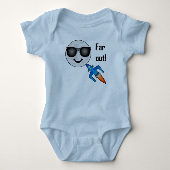 Far Out Design - Baby Jersey Bodysuit Strampler (Vorderseite)
