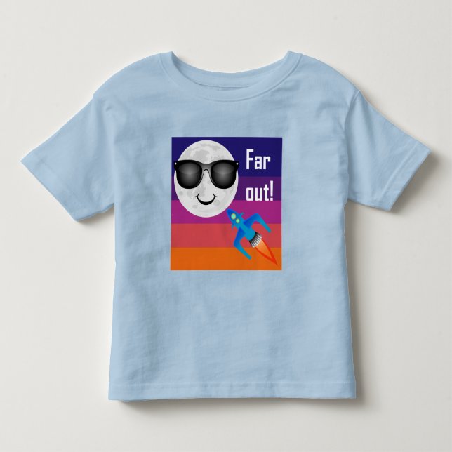 Far Out Design - Kleinkind Fine Jersey T - Shirt (Vorderseite)