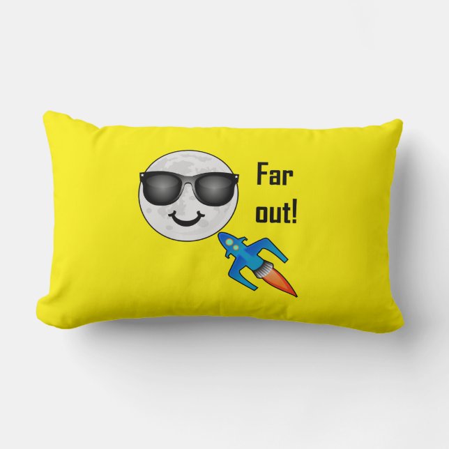 Far Out Design - Lumbalkissen 13" x 21" Lendenkissen (Vorderseite)