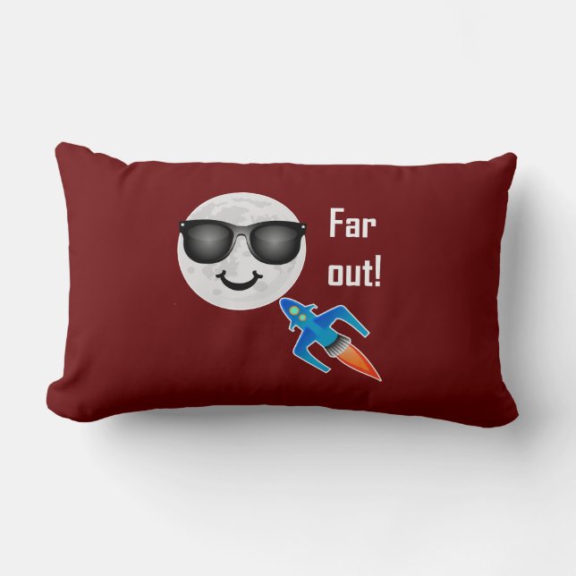 Far Out Design - Lumbalkissen 13" x 21" Lendenkissen (Vorderseite)