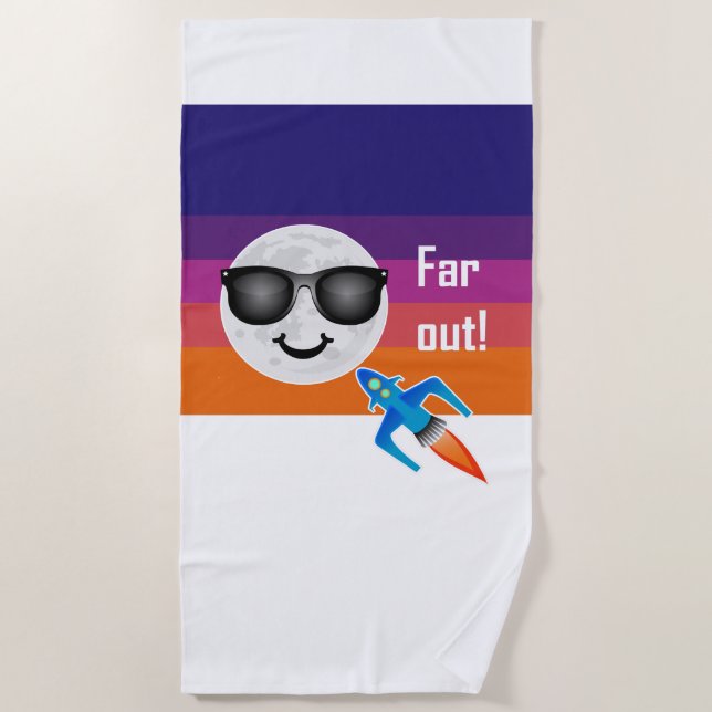 Far Out Design - Strandtuch (Vorderseite)
