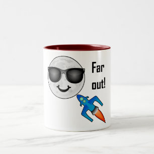 Far Out Design - Zweifarben-Tasse Zweifarbige Tasse