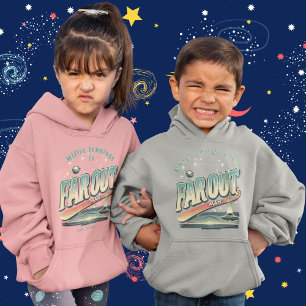 Far Out Man Retro 60er Slogan Personalisiert Kids Hoodie