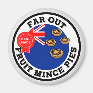 Far out New Zealand Obstminzpies Magnet