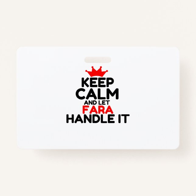 FARA AUSWEIS (Vorderseite)