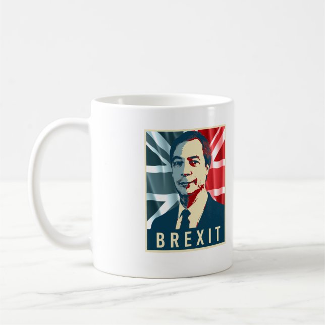 Farage Brexit Plakat - - Kaffeetasse (Links)
