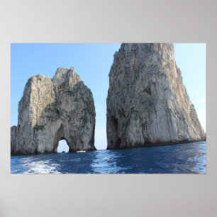 Faraglioni di Capri vom Meer aus   Fotoposter Poster