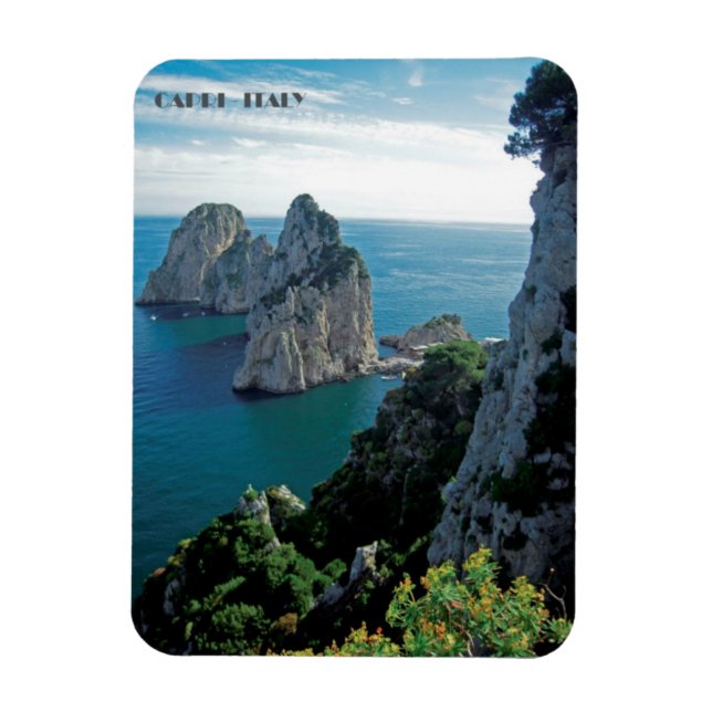 Faraglioni Rocks, Insel Capri Magnet (Vertikal)
