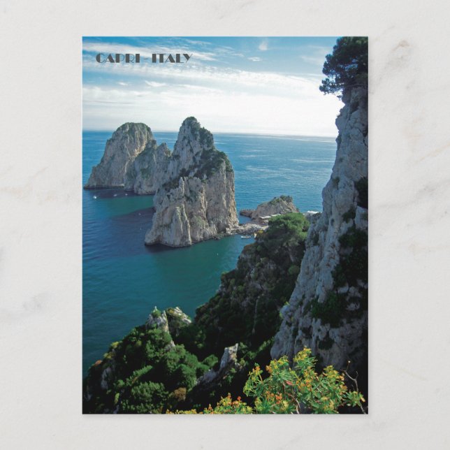 Faraglioni Rocks, Insel Capri Postcard Postkarte (Vorderseite)