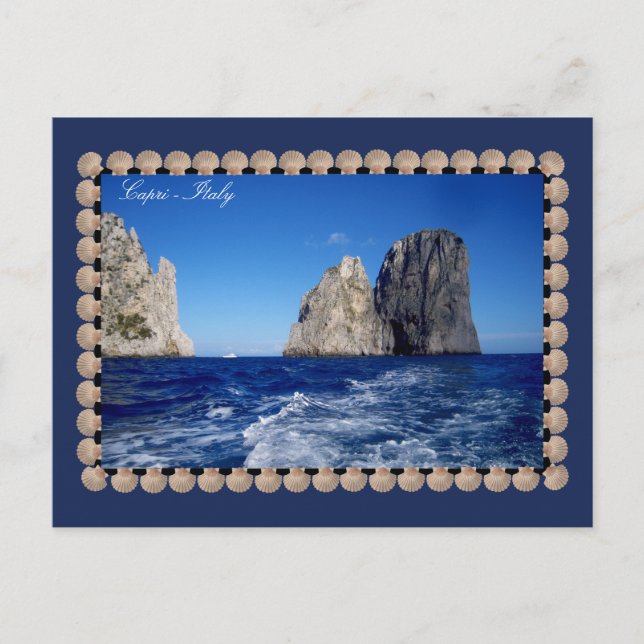 Faraglioni Stacks, Insel Capri - Golf von Neapel Postkarte (Vorderseite)