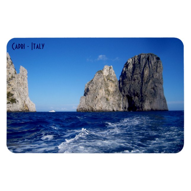 Faraglioni Stacks, Insel Capri - Neapel - Italien Magnet (Horizontal)