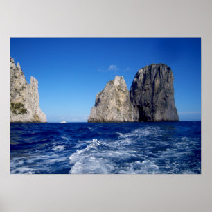 Faraglioni Stacks, Insel Capri - Neapel - Italien Poster