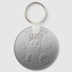 Farah Diba Ehefrau Shah Iran Persia Design #silv02 Schlüsselanhänger