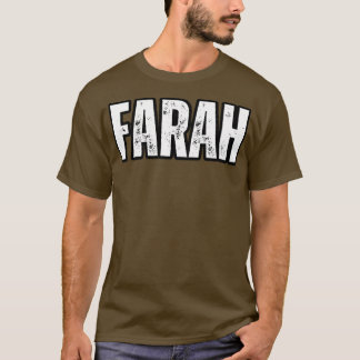 Farah Name Geschenk Geburtstag Feiertag Jubiläum T-Shirt