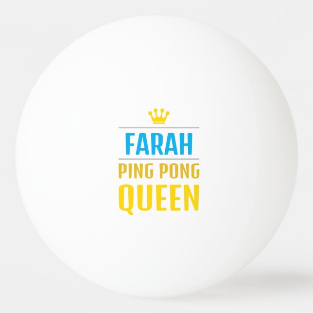 Farah Tischtennisball (Vorderseite)
