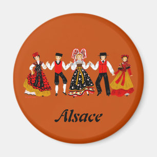 Farandole d’Alsace, Frankreich Magnet