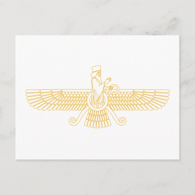 Faravahar Postkarte (Vorderseite)
