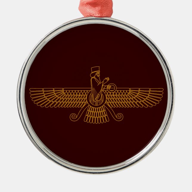 Faravahar Silbernes Ornament (Vorne)