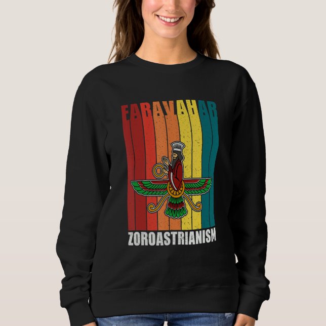 Faravahar Zoroastrianism Zarathustra Symbol philos Sweatshirt (Vorderseite)