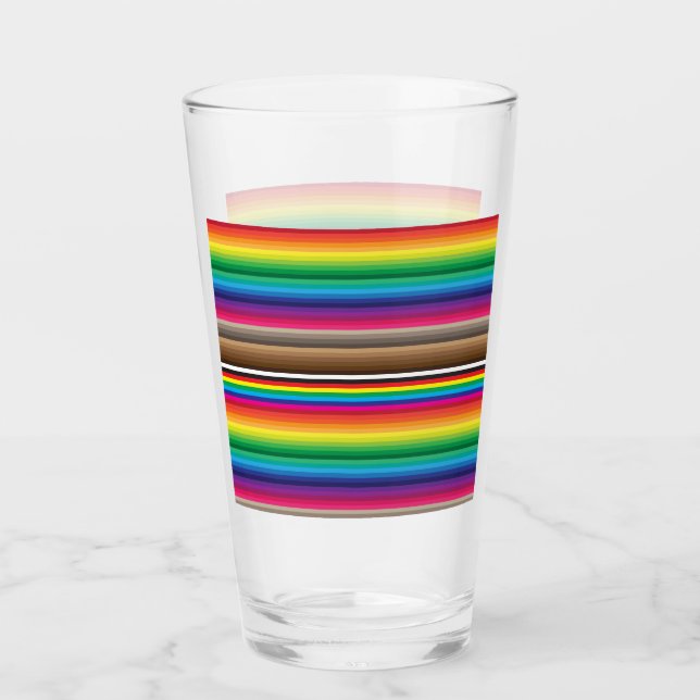 Farb-Armbanduhr Regenbogen Glas (Vorderseite)