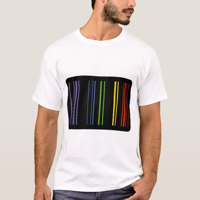 Farb-Barcode – Digitale Ästhetik T-Shirt (Vorderseite)