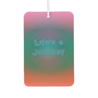 Farb-Illusion "Das Leben ist eine Reise" Autolufterfrischer