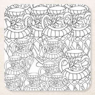 Farb-mir-Vasen Untersetzer