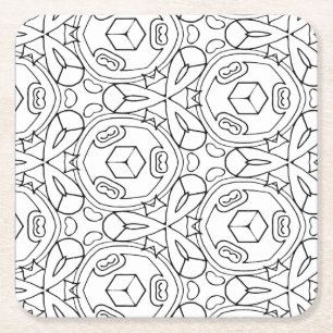 Farb-mir-Würfel Untersetzer