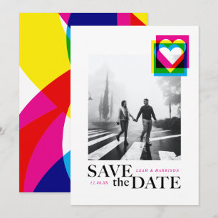 Farb-Pop-Flat-Save-the-Date-Karte Save The Date