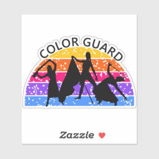 Farb-Schutzflagge, Fleck, Säbel - hell Aufkleber