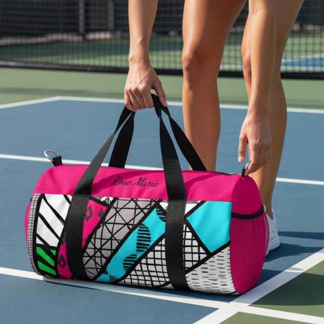 Farb-Splash-Fanburst/Dink Well Personalisierte kle Duffle Bag (Von Creator hochgeladen)