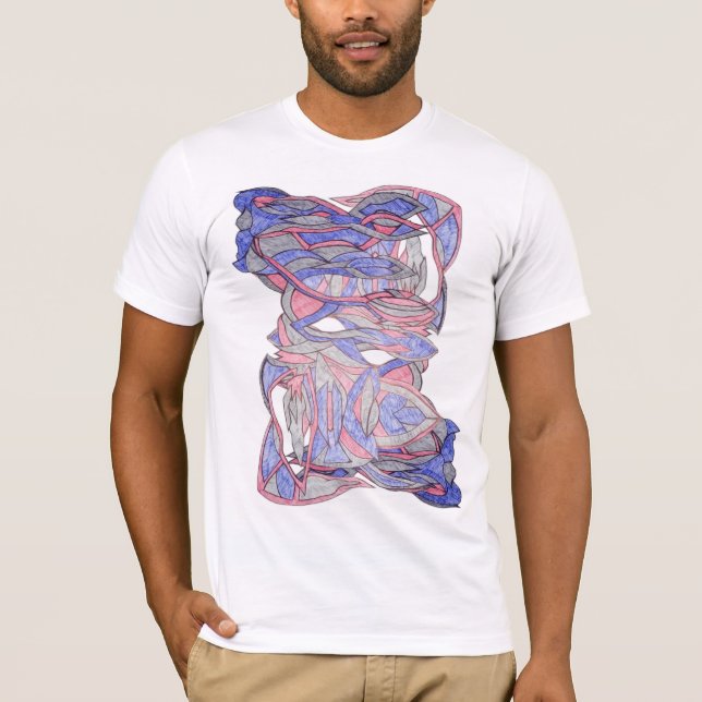 Farb-Splash Herren Grafik T-Shirt (Vorderseite)