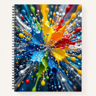 Farb-Splash-Notizbuch Notizbuch
