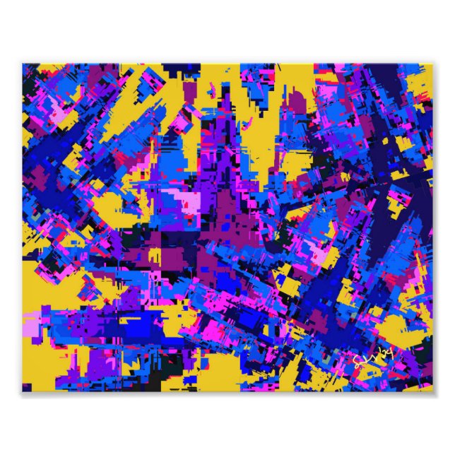 Farb-Spritzer-Druck Fotodruck (Vorne)