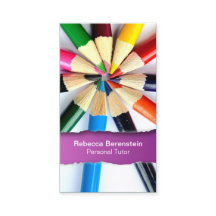 Farb-Stift Tutor verschneite Fuschia-Visitenkarte