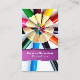 Farb-Stift Tutor verschneite Fuschia-Visitenkarte Visitenkarte