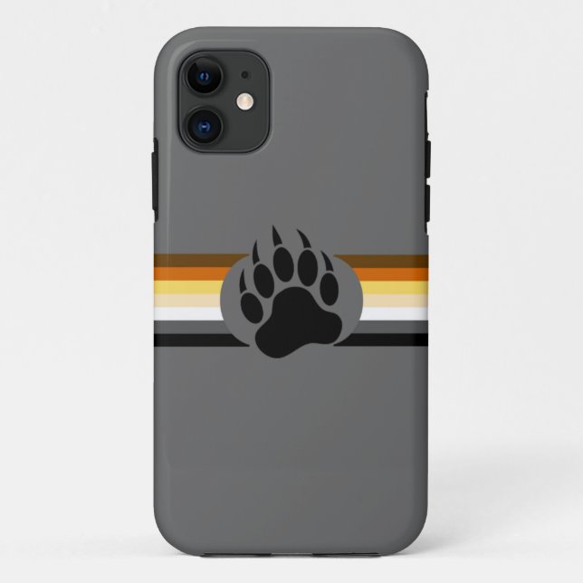Farb-Streifen und Bärenpfeife Case-Mate iPhone Hülle (Rückseite)