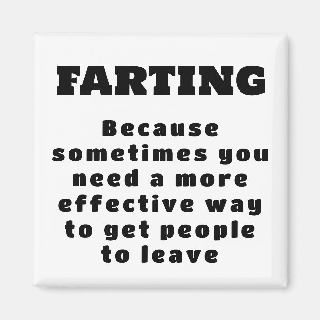 Farb - Wirksamerer Weg - schwarz auf weiß Magnet (Vorne)