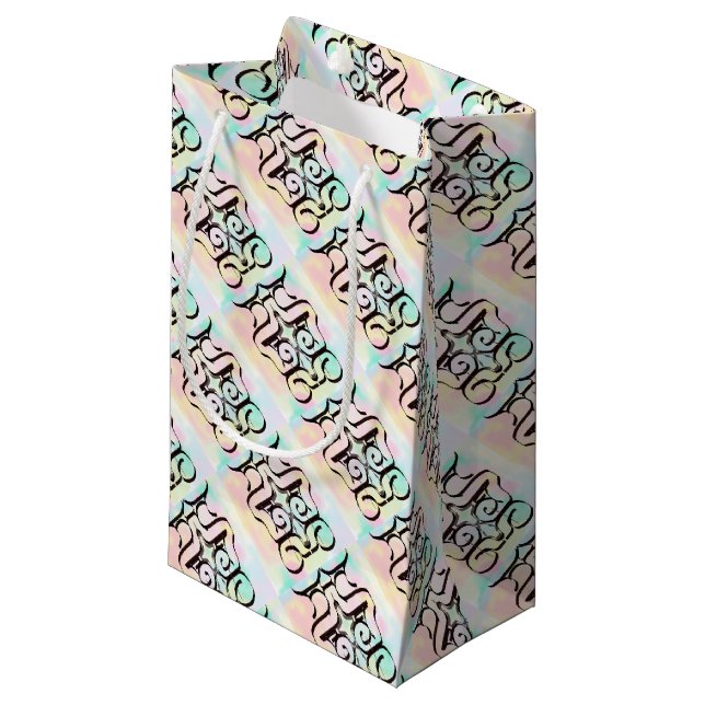 Farbabbildungen Kleine Geschenktüte (Vorderseite Schrägansicht)