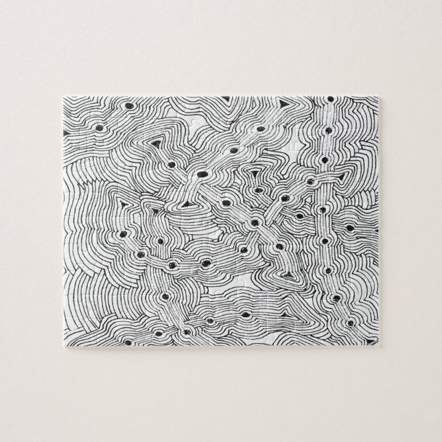 Farbabstraktes Design mischen und anpassen Puzzle (Horizontal)