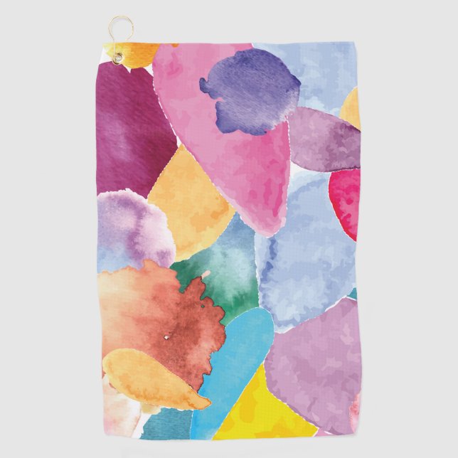 Farbabsturz 2 golfhandtuch (Vorderseite)