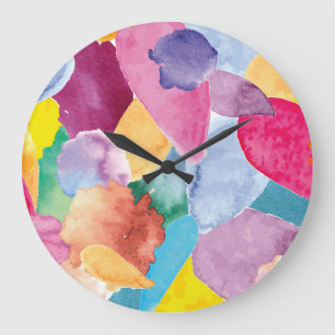 Farbabsturz 2 große wanduhr