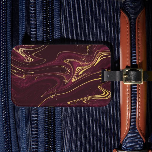 Farbamerikanischer Gepäckanhänger (Vorderseite Insitu 4)