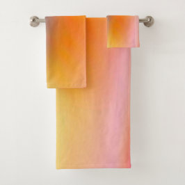 Farbamerikanisches Set mit festem Badehandtuch