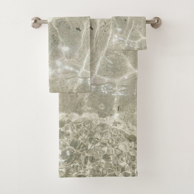 Farbamerikanisches Set mit festem Badehandtuch (Insitu)